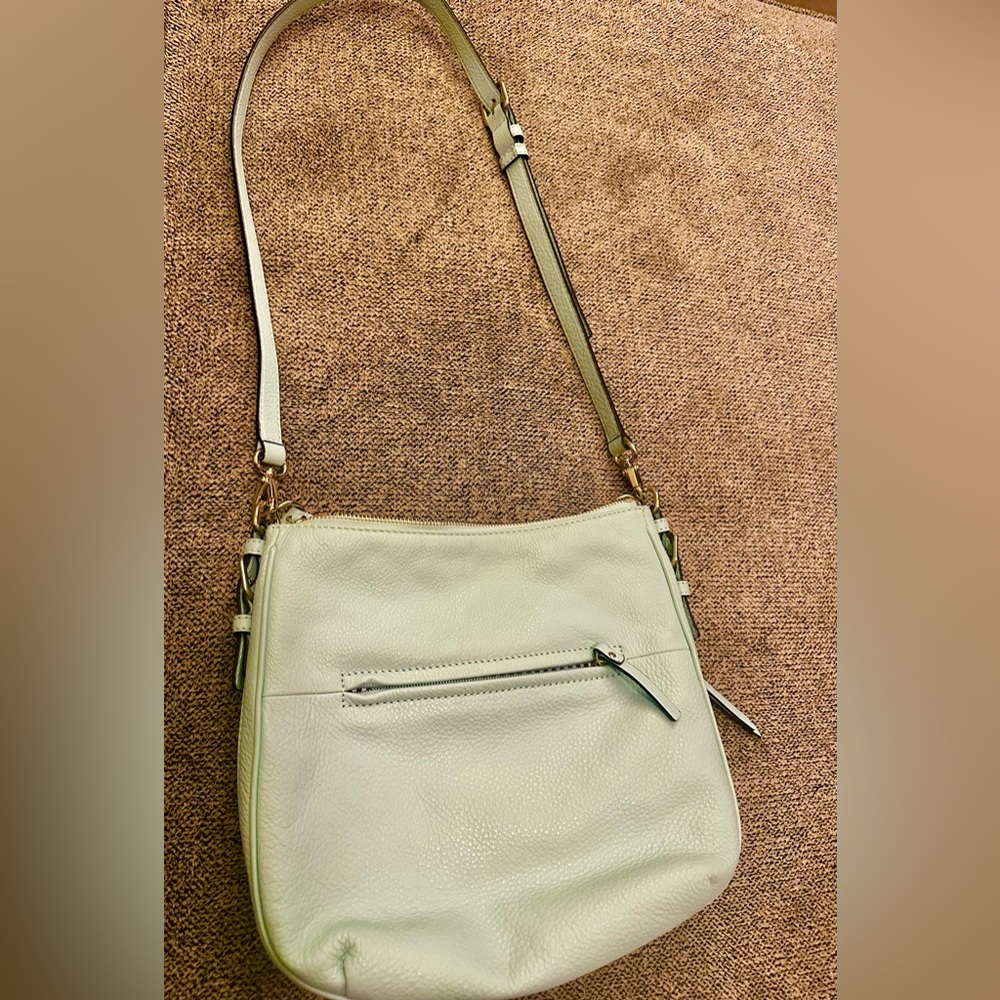 Kate Spade light blue leather crossbody purse/ bag